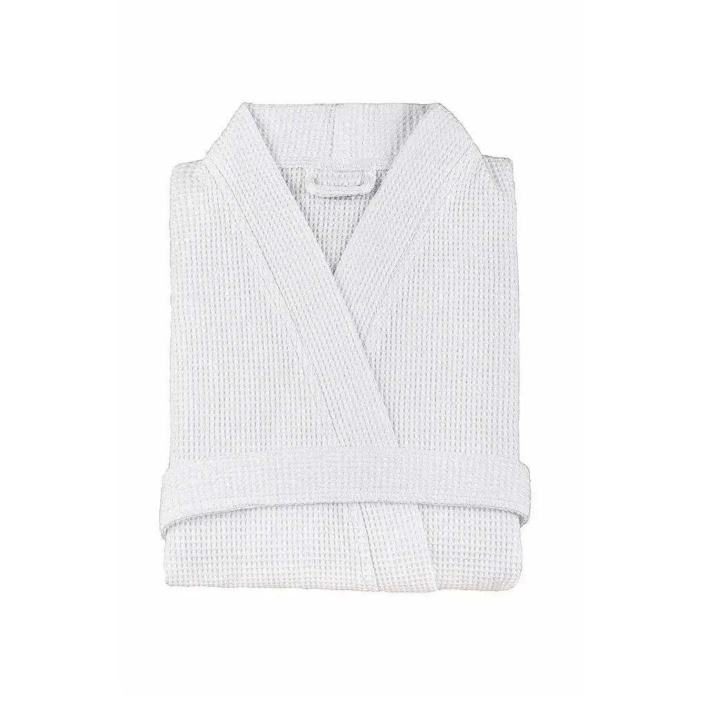 White waffle kimono robes 100% cotton - Medium